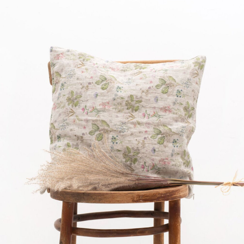 Kuddfodral i stentvättat linne, draperat – Noémie Living