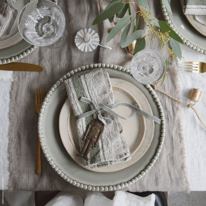 Vintage linneservetter i grönrand – Noémie Living